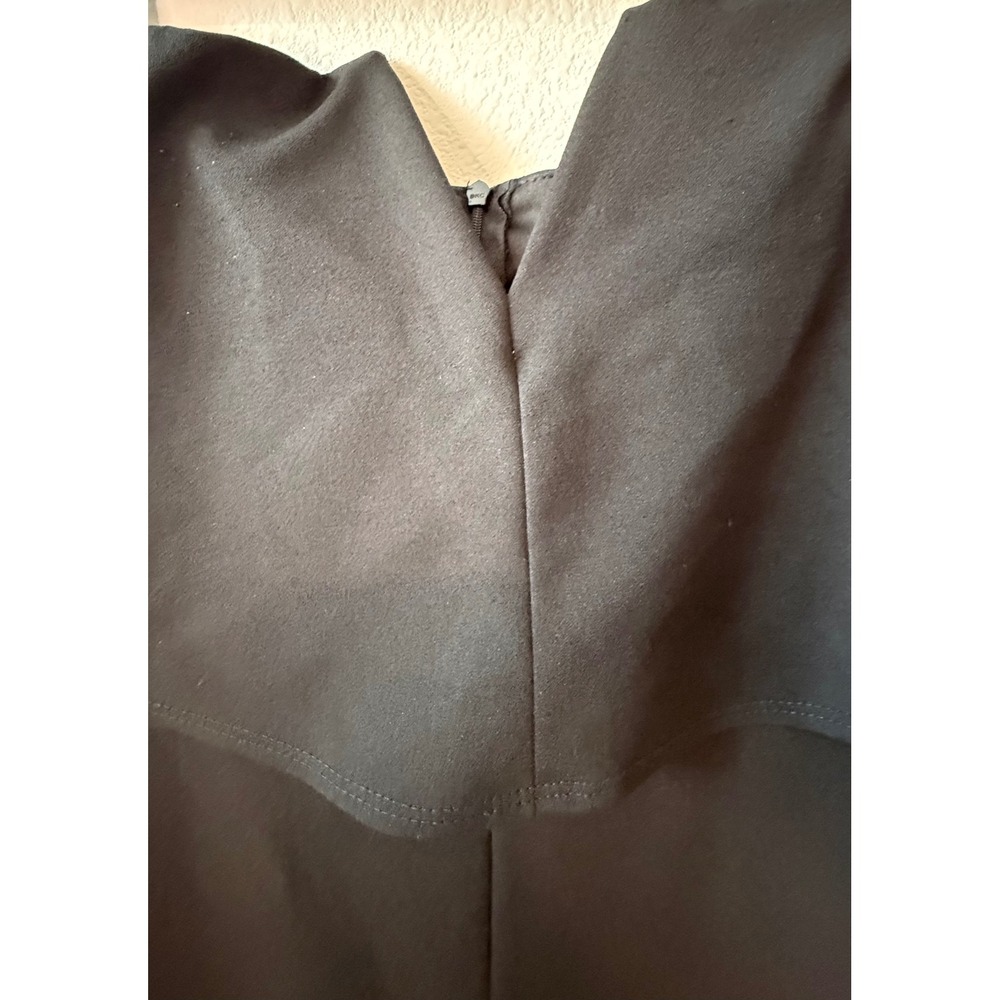Lulus Black Strapless Notched Popover Wide‎ Leg Jumpsuit Formal Size S - Picture 6 of 10